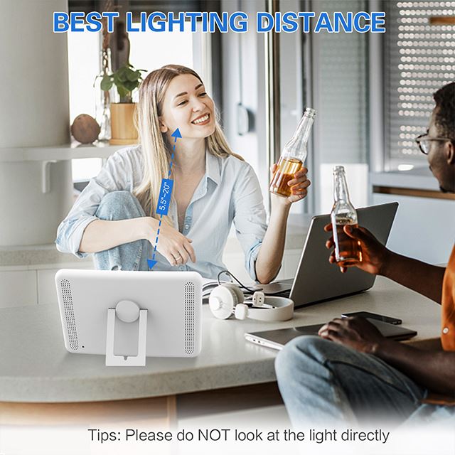 3Full Spectrum SAD Lamp with Curved Design