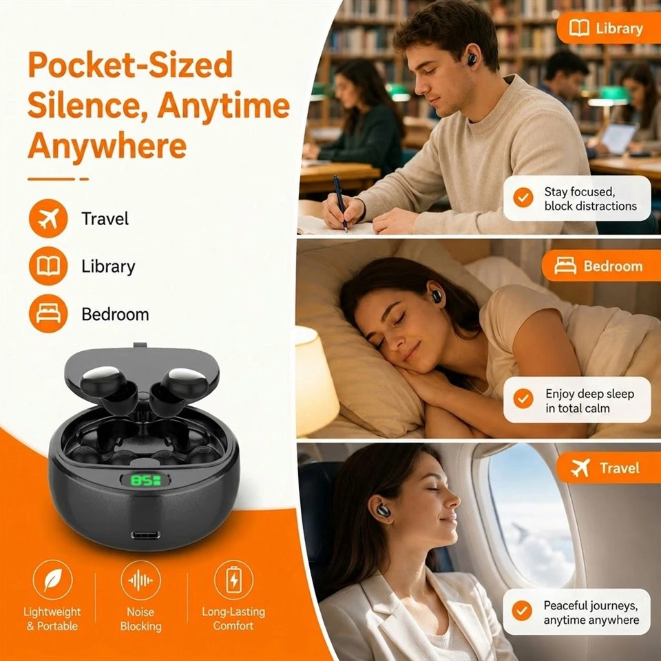 UV-C Sterilizing Sleep Earplug high quality